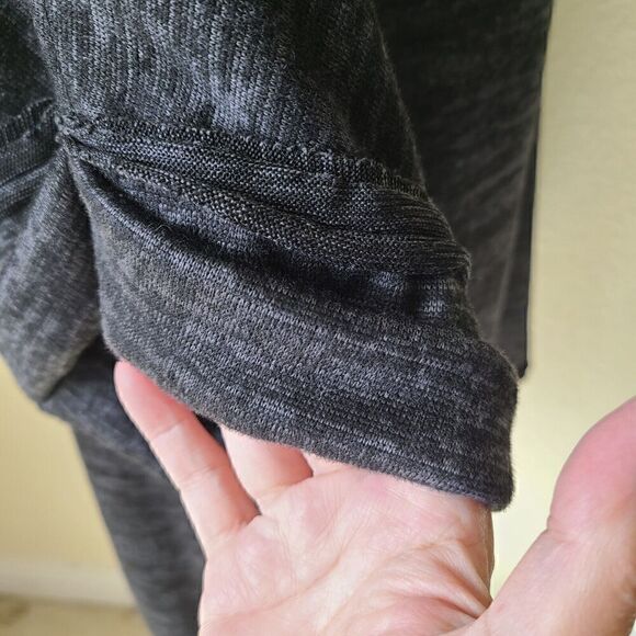 Altard State Cowl Neck Oversized Top Small Boxy Black Boho Raw Seams NEW - Picture 4 of 9